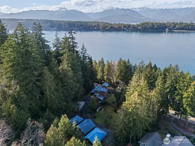 Views of Hood Canal and the Olympic Moiuntains
