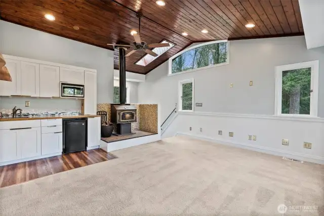 Wood Burning Fireplace
