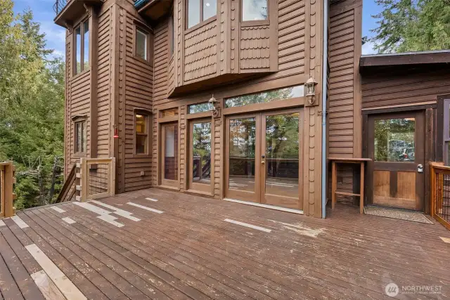 Entertain on the Deck Overlooking the Lush Landscape