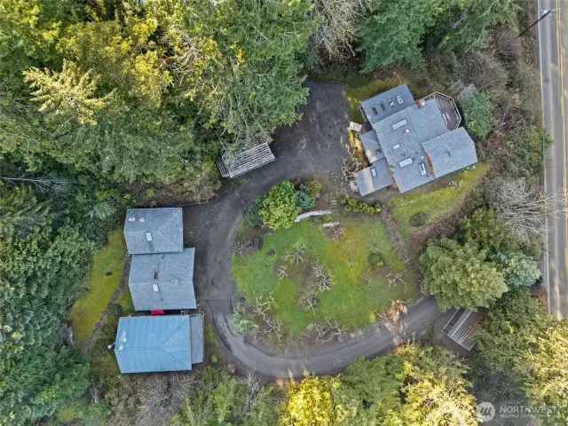 Aerial View of the Shy Acre Property