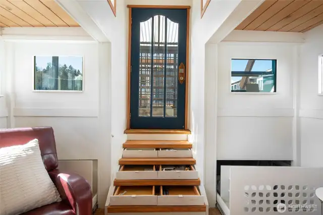 Lots of clever storage throughout!