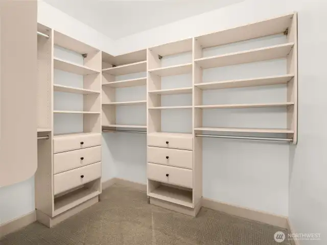 Primary walk-in closet