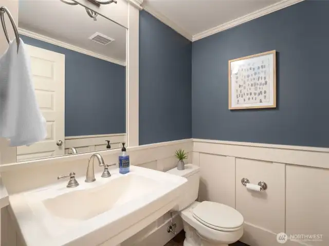 Powder room off main living area