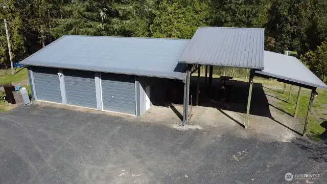 Aerial view of the shop.