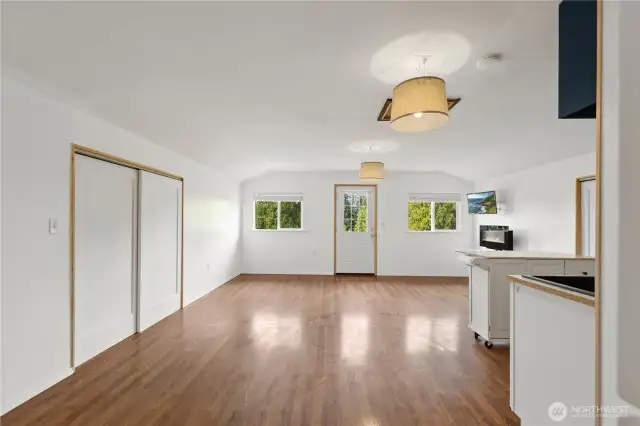 ADU living room with plenty of additional storage