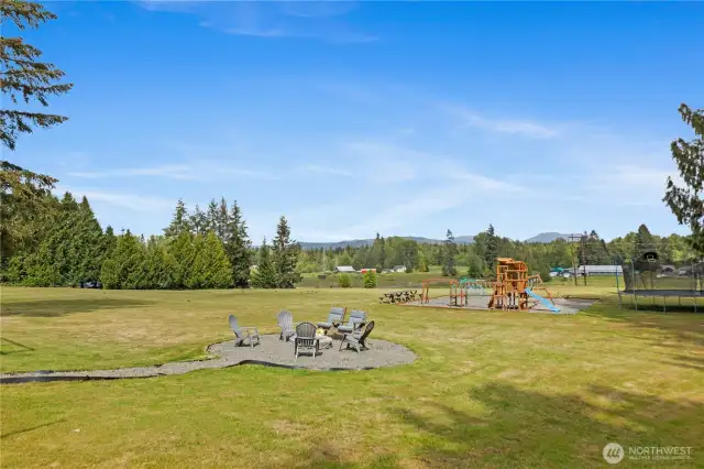 East facing with views of Mt Pilchuck and Cascades on clear days