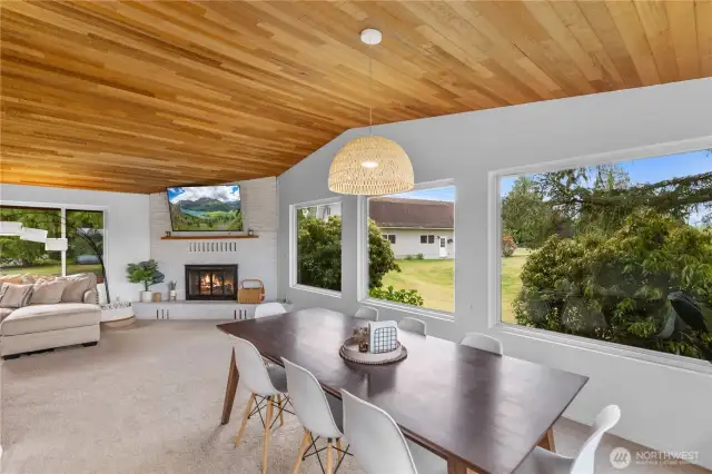 Picturesque windows through whole main level