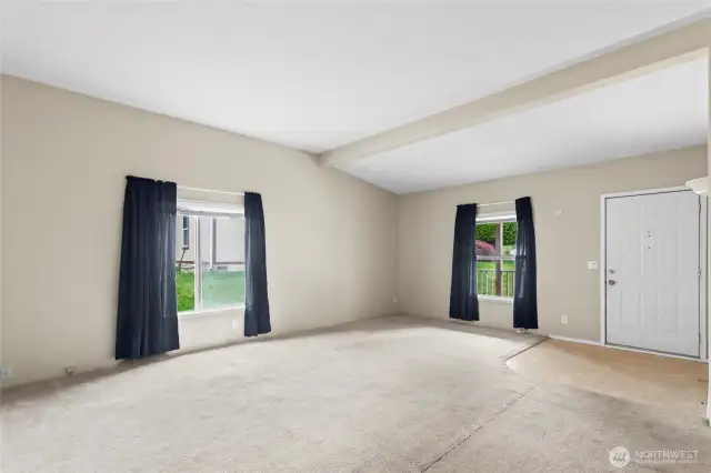 Not only does this home have vaulted ceilings in many rooms, but the ideal layout allows privacy for bedrooms and open living spaces to dine and entertain.