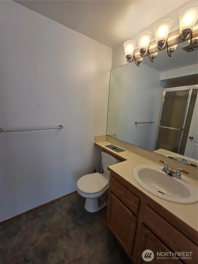 Master Bathroom with Shower!