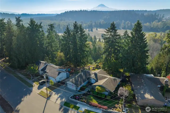 Situated atop Forest Ridge, this property overlooks the White River valley with gorgeous Mt Rainier views