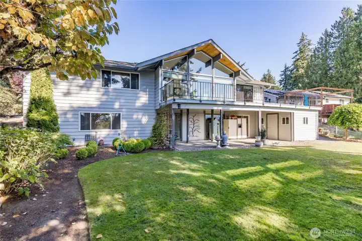 Gorgeous landscaping has been meticulously maintained