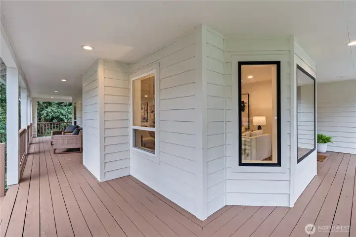 Wrap around porch to enjoy your mornings