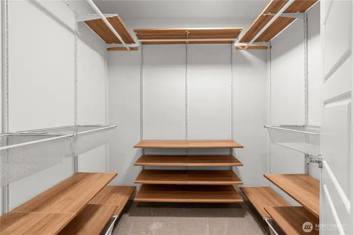Walk in closet off of the primary bedroom
