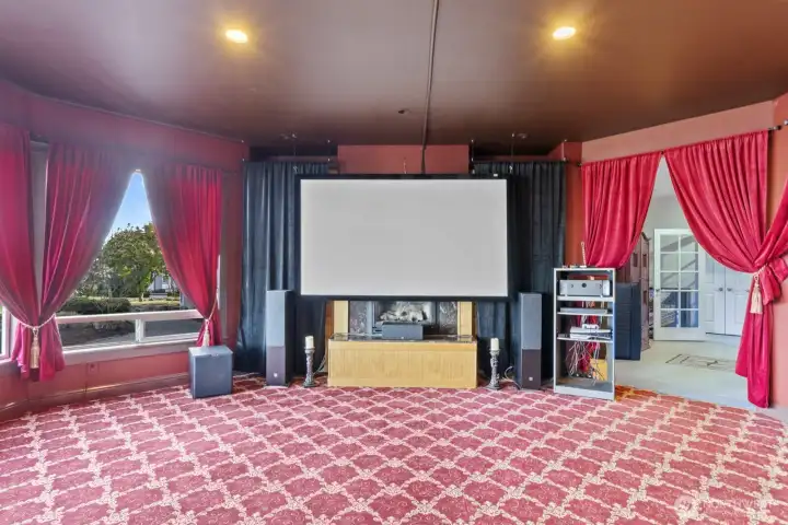 Lower Level Theatre/Living Area