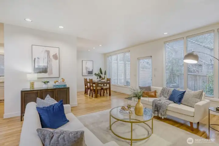 Very spacious and light and bright.