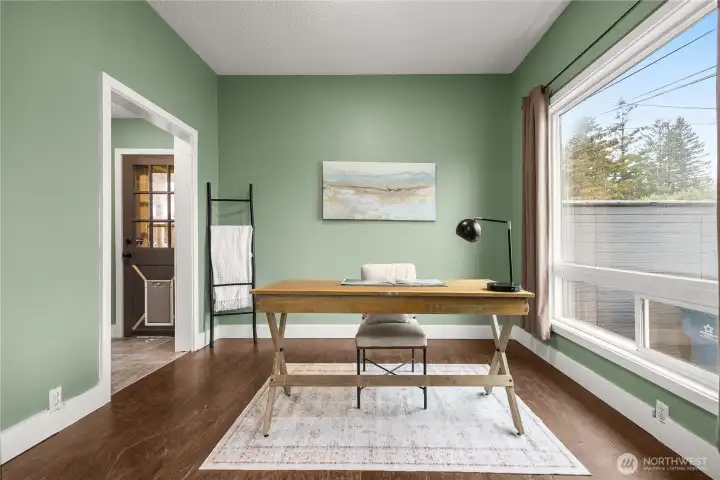 Bonus room used as an office but could convert into a 4th bedroom (non-conforming) if needed.