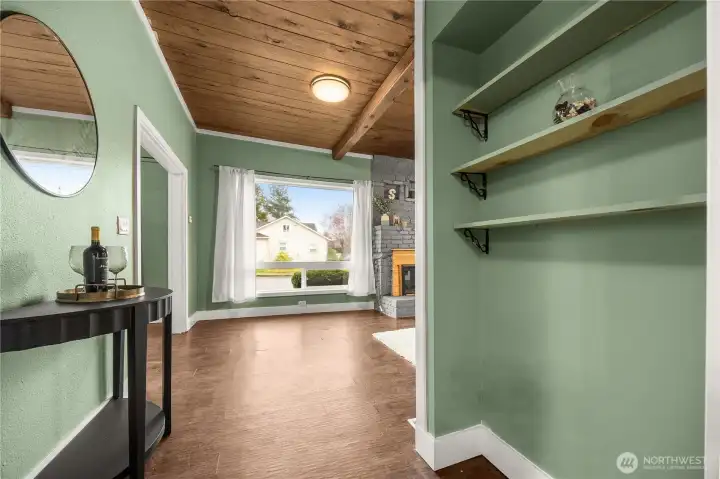 Many nooks and crannies within the home.