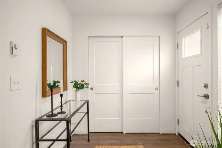 Foyer on the main level (staged)