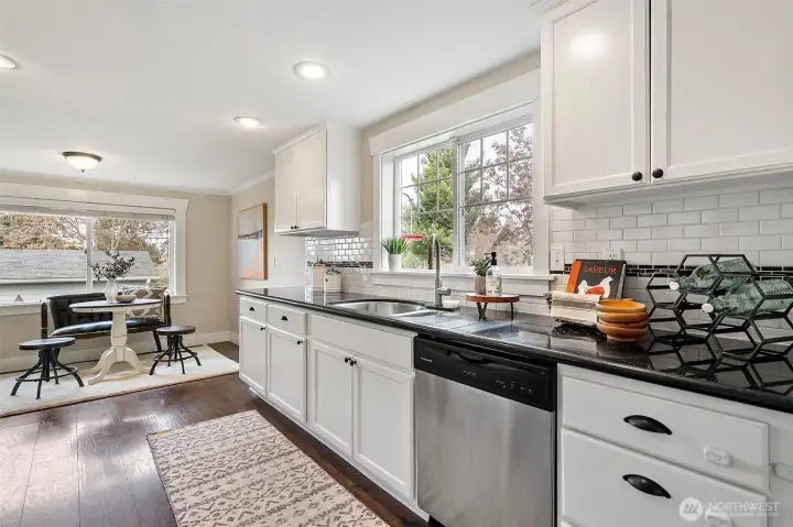 Kitchen with breakfast area