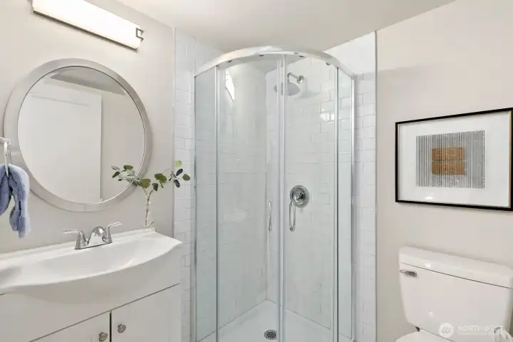 Upstairs bathroom has also been updated.