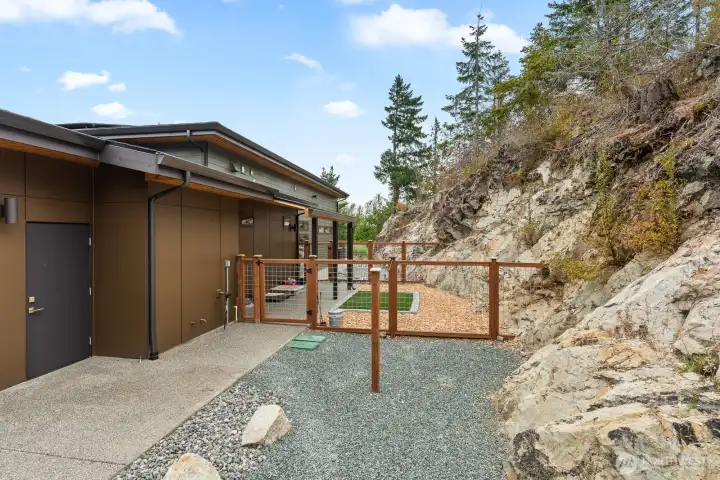 Dog pen area.