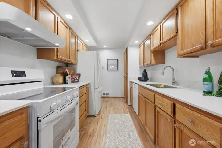 Kitchen with newer appliances