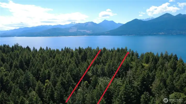 5 acres of West Facing undevelped highbank waterfront on Dabob Bay!
