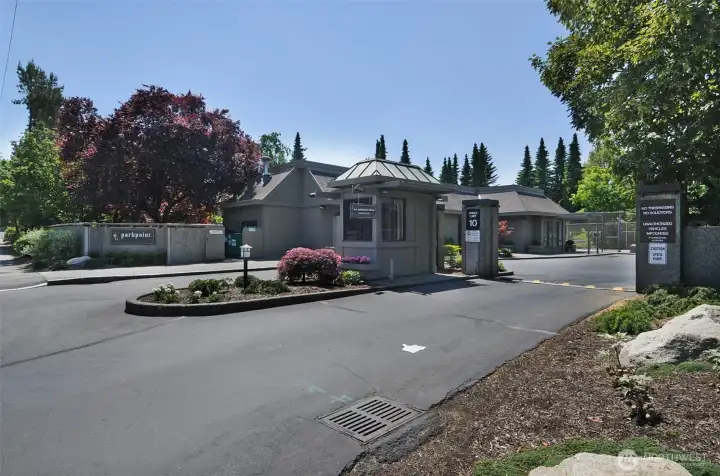 Main entrance from Sand Point Way.