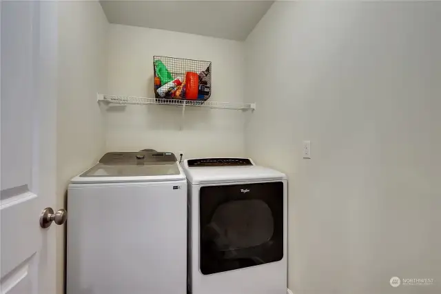 Upstairs laundry room