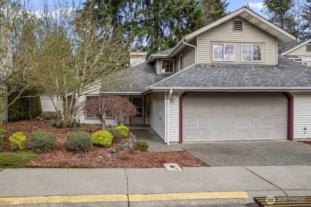 2 car garage and extra parking