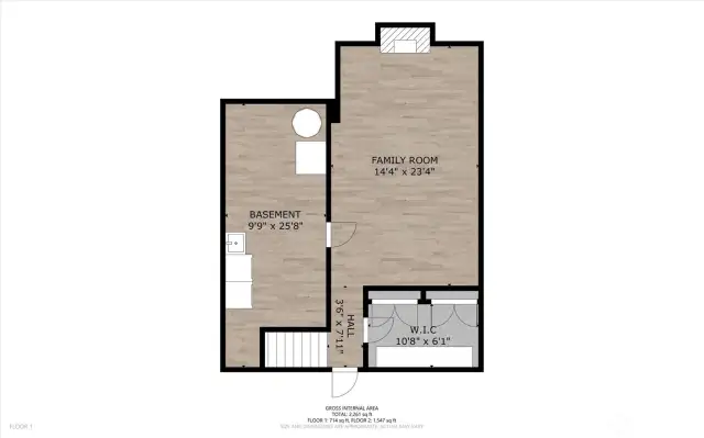 Lower level floor plan