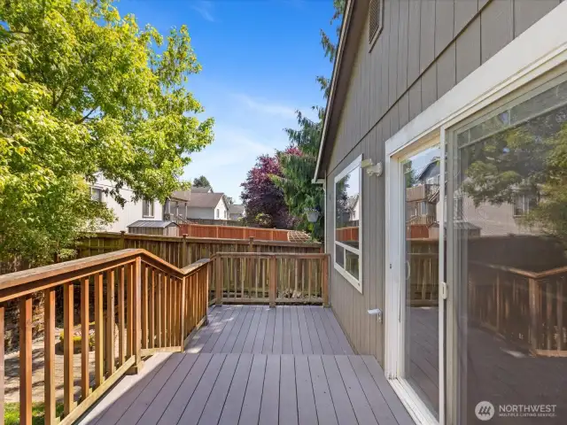 Expansive deck for entertaining outdoors or grilling