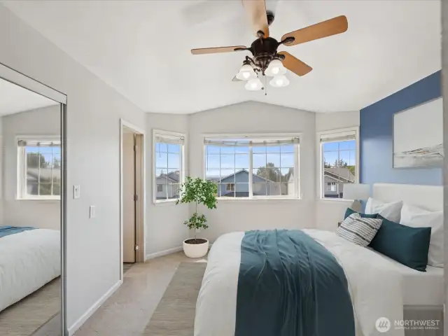 Primary bedroom from entrance