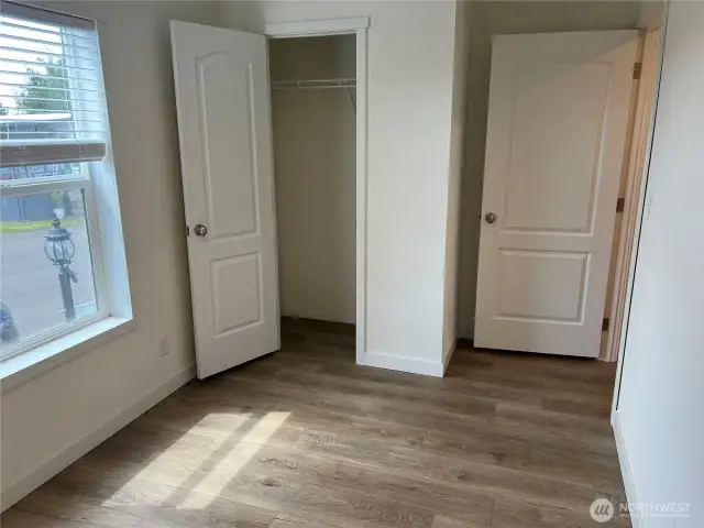 Second bedroom closet area.