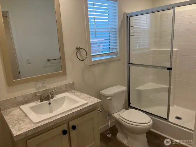 Primary bathroom.