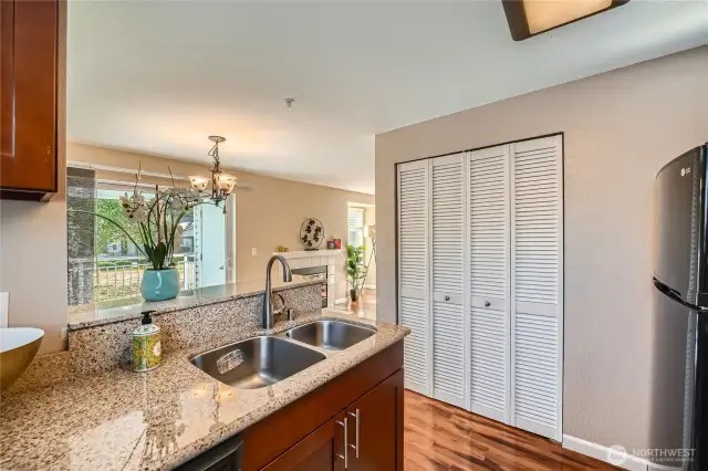 Kitchen with pantry/srorage space