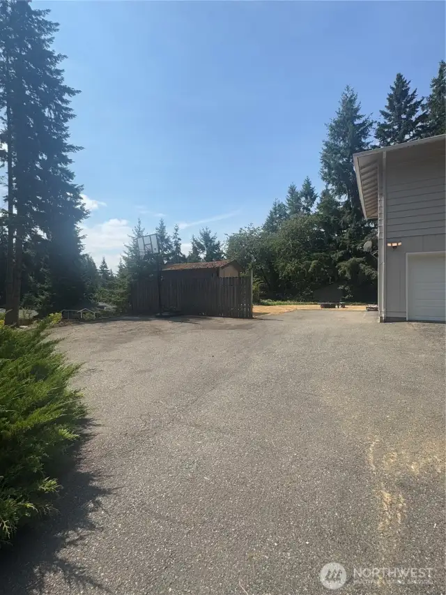 Extra parking area