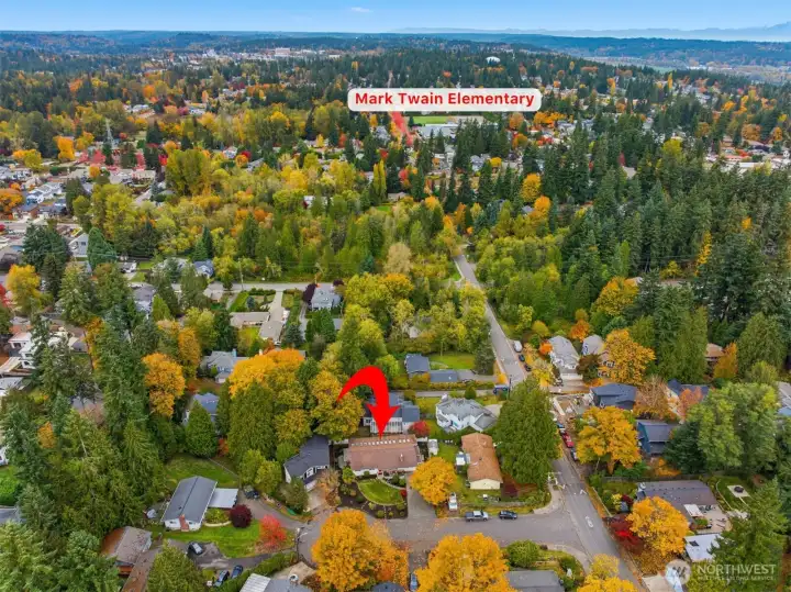 The elementary school is literally just up the street!