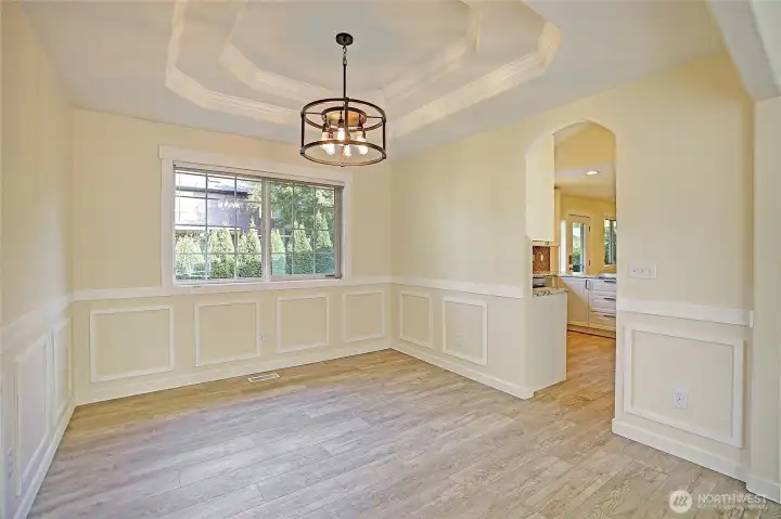 Large formal dining room.