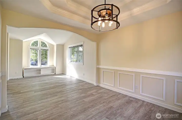 Dining room, looking back toward living room.