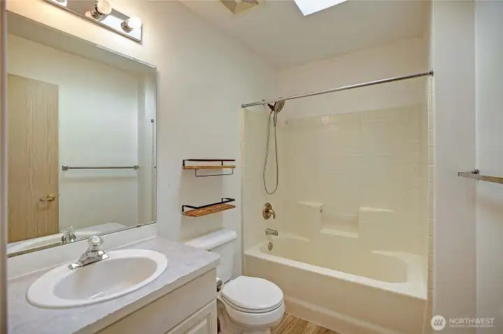 Guest bathroom upstairs.
