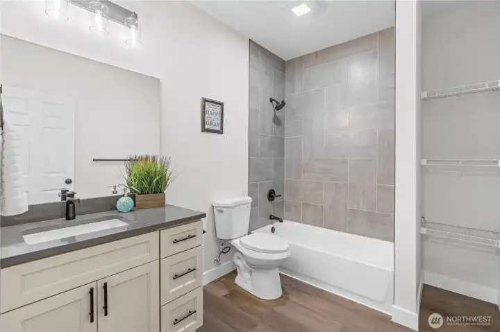 Dining Room w/Built-Ins that perfectly frame the window overlooking the large front yard.