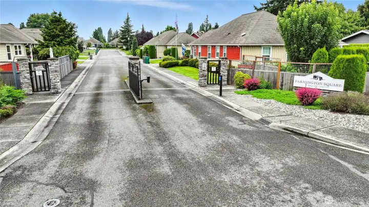 Gated entry to welcome you home