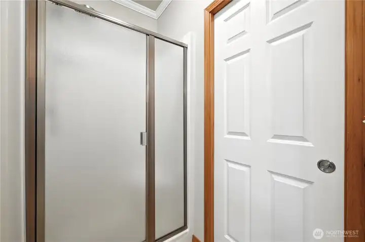 Large shower in the primary bathroom!