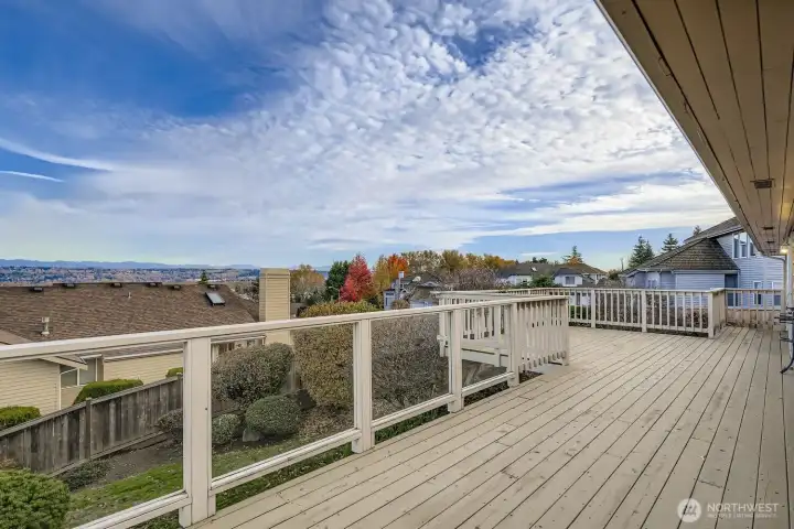 Some of the views from the entertainment sized deck.