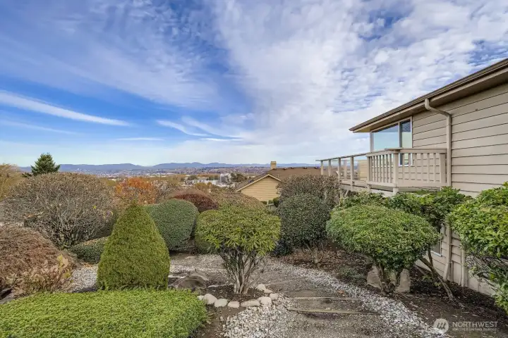 Side yard with views.  Home has great privacy.