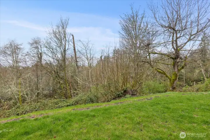 Backyard with territorial views.