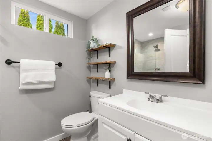 3/4 bathroom downstairs