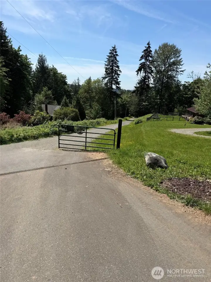 Gated entry at Tiger Mountain Rd SE
