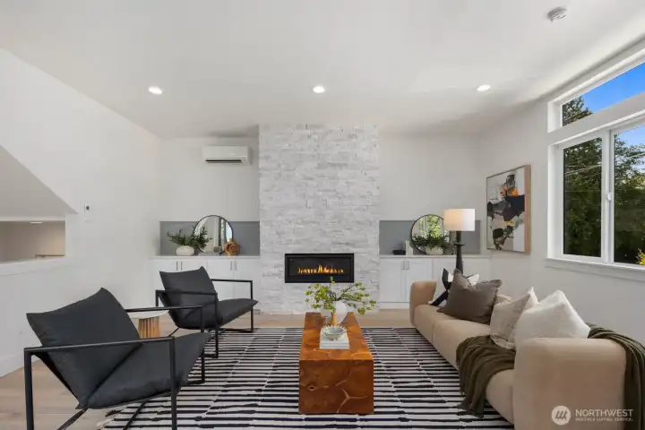 So much light in open concept living main floor